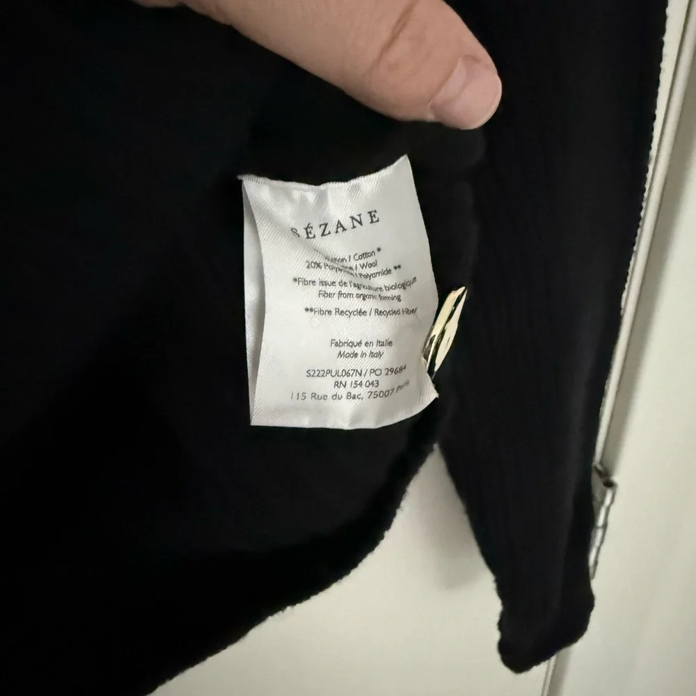 Sezane Lucas Jumper Sweater black size S - Picture 5 of 8